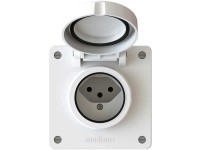 Steckdose Exo 1 x Typ13 IP55 Weiss Gr. 1 x 1 Steckdose Exo 1 x Typ13 IP55 Weiss Gr. 1 x 1