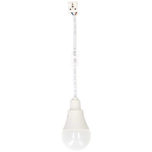 Lampe de chantier LED avec câble et suspension, 9W, lumière blanche neutre pour chantiers et rénovations.