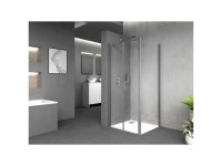 Baliv Seitenwand für Duschkabine DUK90.60W Chrom (HxB) 195 x 90 cm