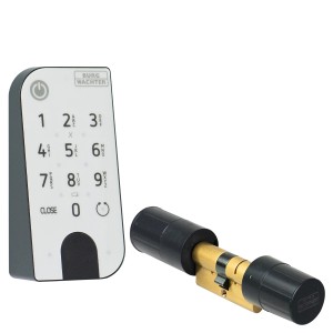 Burg-Wächter ENTRYhome 5001: Elektronisches Türschloss-Set mit Pincode-Tastatur und Profilzylinder.