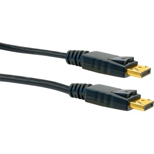 Câble Schwaiger DisplayPort pour connecter PC et moniteur, connecteurs plaqués or.