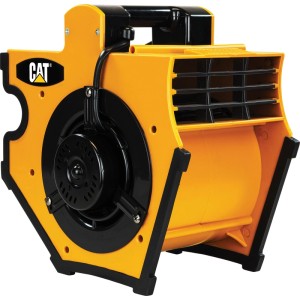 Séchoir de sol Caterpillar B300 CFM jaune pour chantiers et ateliers.
