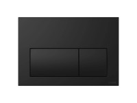 Cersanit WC-Betätigungsplatte Presto II Schwarz matt (HxBxT) 150 x 220 x 14 mm