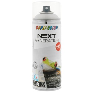Dupli-Color Next vernice trasparente, satinata, bomboletta spray da 400ml per vernici colorate.