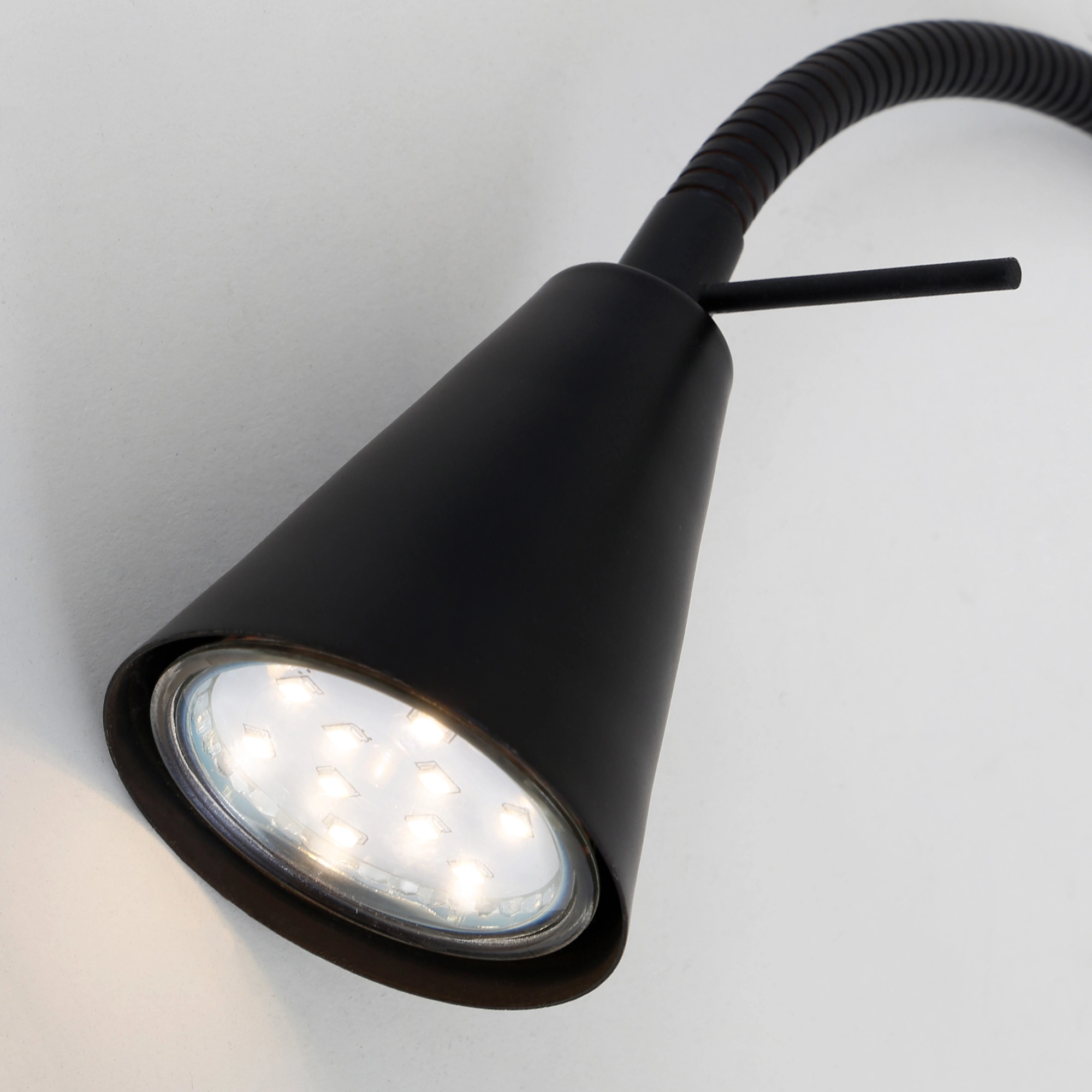Briloner Lampada da letto LED con fissaggio variabile Nero