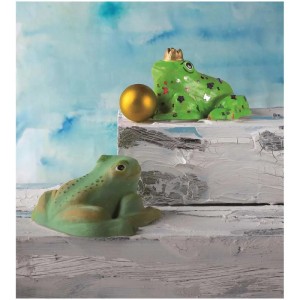 Moule en forme de grenouille, 8,5x10x5cm, en LDPE. Idéal pour la céramine, le béton et plus encore. Accessoire de modelage.