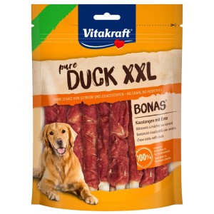 Vitakraft Pure Duck Bonas XXL, snack per cani con anatra in confezione da 200g.