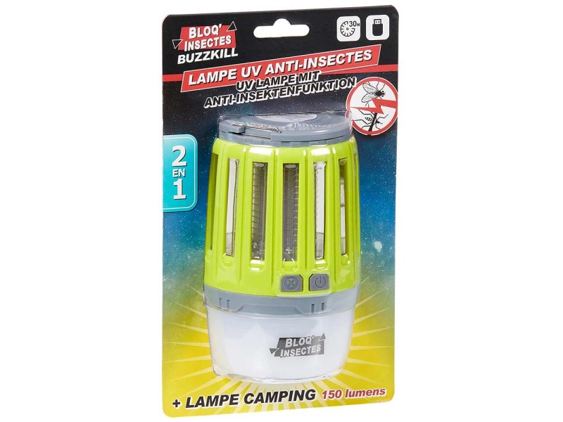 Lampe UV anti-insectes rechargeable BLOQ'INSECTES