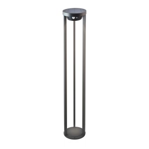 Lanterne solaire LED Schönenberger Markab noire en aluminium, Ø 16cm, pour extérieur.