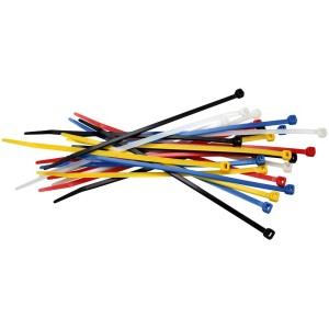 Lot de colliers de serrage Steffen, 350 pièces, couleurs variées, pour regrouper et fixer les câbles.