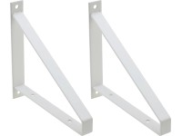 Metall-Konsole Bridge Mattweiss 18,5 x 20,8 cm / 2er-Set