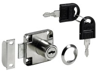 Hettich Zylinder-Aufschraubschloss Stahl vernickelt