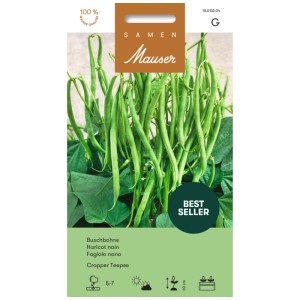 Graines de haricot nain Mauser Cropper Teepee : paquet de haricots verts.