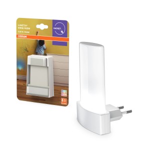 Osram Lunetta Shine luce notturna LED, RGB, 0.28W, 6000K, con sensore giorno/notte.