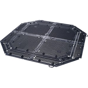 Grille de fond noire Garantia pour composteur (400-900 l) pour protection contre les rongeurs.