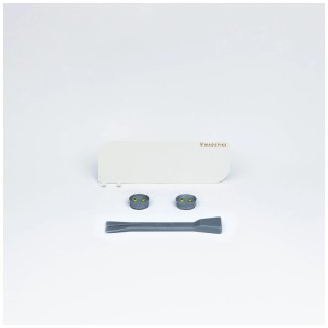 MagSpike Support de gel douche M, blanc, avec accessoires de montage. Étagère de douche pratique pour salle de bain et douche.