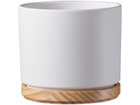 Söndgen Keramik Übertopf Oslo Weiss matt Ø 22 cm / Höhe 20 cm