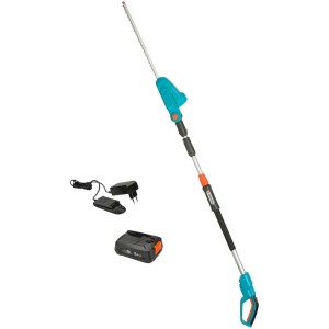 Gardena Coupe-haies télescopique sans fil THS 42/18V Kit avec batterie et chargeur.