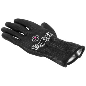 Schwarzer Muc-Off Mechanikerhandschuh Gr. L aus Polyester für Fahrradreparaturen.