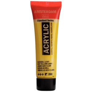 Tube de peinture acrylique Amsterdam Standard Series, Jaune Azo Clair, 20ml.