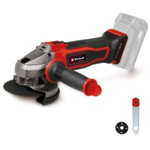 Meuleuse d'angle sans fil Einhell TE-AG 18/115-2 Li Solo rouge et noire, sans batterie.