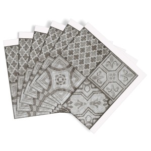 d-c-fix Wandfliesen Wall Tiles 6er-Set Moroccan Style, graue Wanddekoration.