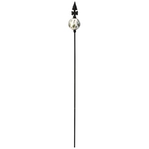 Gartenstecker mit Keramik-Kugel, Gartendeko für Beet und Kübel.