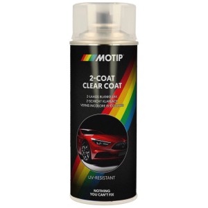 Motip Vernice Spray Trasparente 2 Strati, bomboletta da 400ml per riparazioni di vernice.