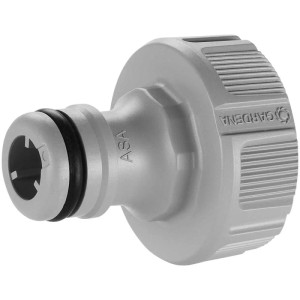 Raccord de robinet Gardena 26,5 mm (G 3/4) en plastique pour tuyaux d'arrosage.