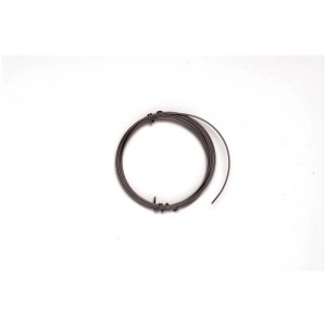 Schwarzer Deko-Aludraht, 2 mm stark und 2 m lang, für Schmuckbasteln.