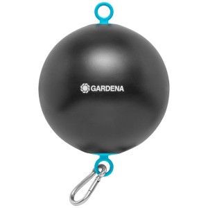 Flotteur Gardena pour filtre d'aspiration, boule avec mousqueton pour accessoires de pompe.
