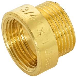 Prolunga rubinetto in ottone, 24,1 x 26,4 mm, estensione di 10 mm per raccordi filettati.