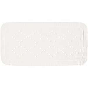 Tappetino per vasca bianco Spirella Alaska, 71x36 cm, per una presa sicura nella vasca.