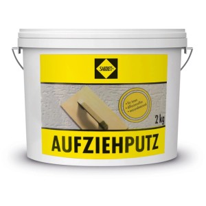 Seau d'enduit de finition Sakret 1,5 mm pour intérieur, enduit silicaté prêt à l'emploi.