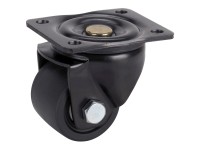 Doerner + Helmer Schwerlastrolle Stahl verzinkt Schwarz Ø 7,5 cm / Höhe 10,5 cm