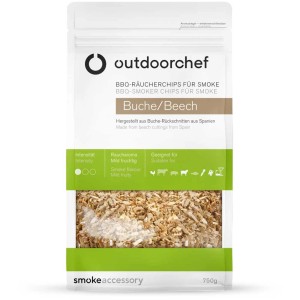 Trucioli di faggio Outdoorchef, 750g, per griglie e affumicatori. Aroma di fumo per pollame, manzo, maiale.