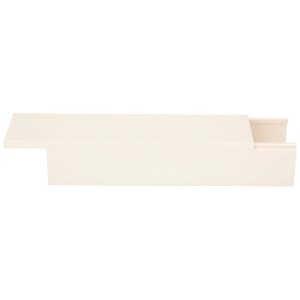 Goulotte de câblage blanche, 60x40 mm, longueur 2 m. Pour une gestion propre des câbles.