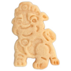 Biscuit en forme de Rubble (Pat' Patrouille) avec relief, ustensile de cuisine pour anniversaires d'enfants.
