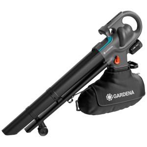 Gardena PowerJetCollect 18V P4A set soffiattore/aspiratore a batteria con sacco di raccolta e batteria.