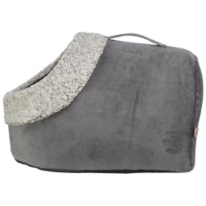 Cuccia per gatti Trixie Calida grigio-antracite in peluche, 30x50x35 cm.