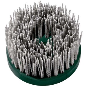 Brosse boisseau Metabo M14, Ø 130 mm, P60 : Brosse abrasive pour le travail de l'acier, du bois et du plastique.