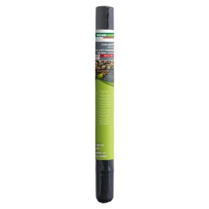Telo pacciamante Windhager Antiweed, rotolo 0,9x15m, nero. Controllo delle erbacce senza prodotti chimici per giardino e aiuola.