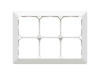 Unterputz-Abdeckrahmen Priamos Weiss Gr. 3 x 2 inkl. Designprofil