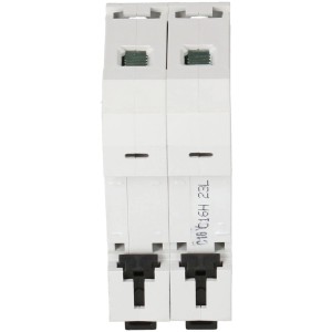 Max Hauri Interruttore magnetotermico 1P+N, 16A, curva C, per impianti elettrici.