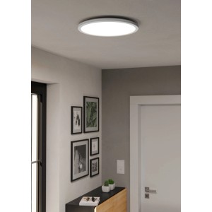 Plafoniera LED bianca Eglo Connect-Z Rovito-Z, Ø 39cm, controllo smart tramite app.