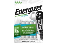Energizer Akkubatterie AAA Recharge Extreme NiMH 800 mAh / 4 Stk.