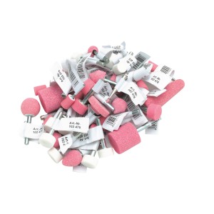 Punte abrasive in ceramica LUX con gambo, varie forme per trapani.