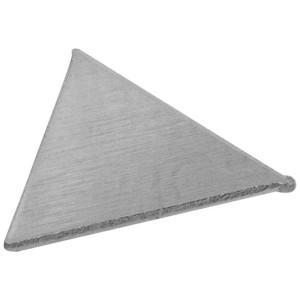 Glaserecke aus Stahl, blank, 13 mm Kantenlänge, für Türbeschläge.