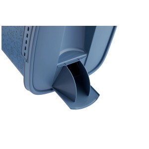 Conteneur à aliments pour animaux Rotho Cody bleu 50L avec distributeur pour chiens et chats.