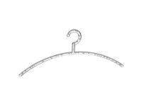 Wenko Kleiderbügel Bubble Kunststoff transparent Breite 46 cm / 5 Stk.